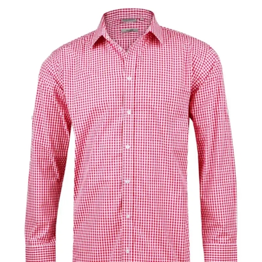 Picture of Winning Spirit, Mens Gingham Check L/S Shirt
